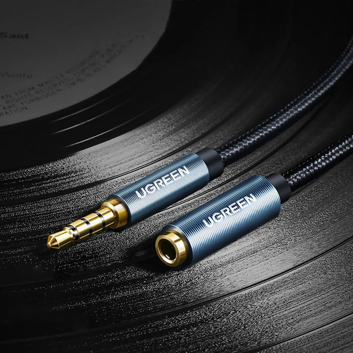 Ugreen adapter cable extension AUX mini jack 3.5 mm 1.5m blue (AV118) - Audio cables<<<HurtelXML