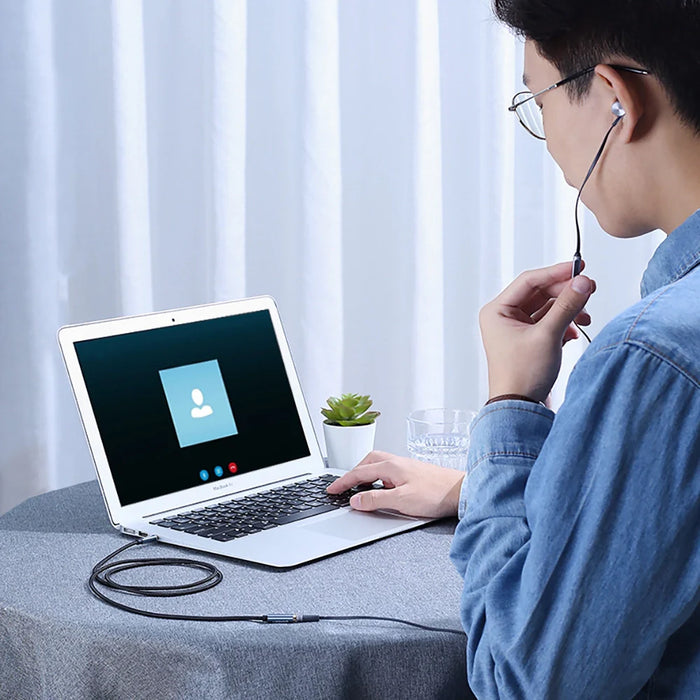 Ugreen adapter cable extension AUX mini jack 3.5 mm 2m blue (AV118) - Audio cables<<<HurtelXML