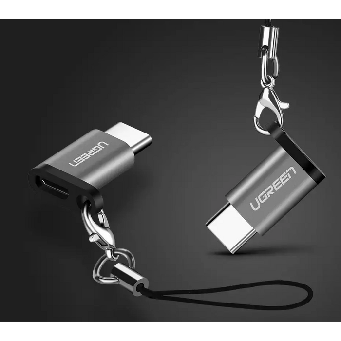 Ugreen adapter micro USB to USB Type C adapter black (30391) - USB adapters<<<HurtelXML