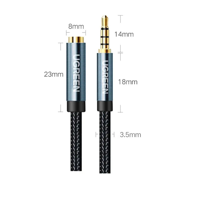 Ugreen adapter mini jack 3.5mm 0.5m blue (AV118) - Audio cables<<<HurtelXML