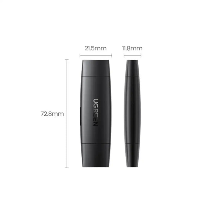 Ugreen adapter SD / micro SD card reader (USB-A / USB-C) black (CM304) - Flash card readers<<<HurtelXML