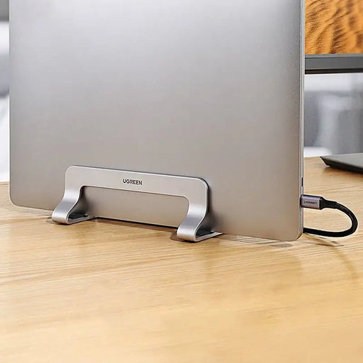 Ugreen Aluminum Vertical Stand Holder Stand for MacBook Laptop Tablet Silver (20471 LP258) - Cell phone