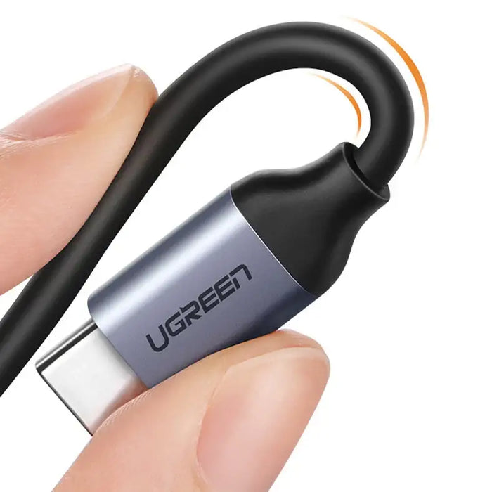 Ugreen audio adapter USB Type C (male) - USB Type C PD QC (female) + 3.5mm mini jack (female) gray (CM231) - USB