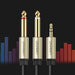 Ugreen audio cable mini jack 3.5 mm - 2 x jack 6.35 mm 2 m gray (AV126) - Audio cables<<<HurtelXML