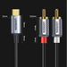 Ugreen audio cable USB Type C (male) - 2RCA (male) 1.5m gray (20193 CM451) - Audio cables<<<HurtelXML