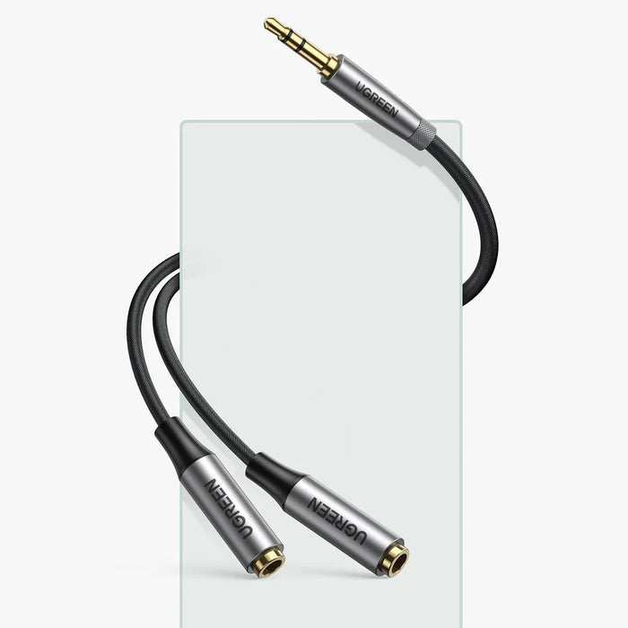 Ugreen aUX 3.5mm mini jack extension cable 0.2m black (AV191 50253) - Audio cables<<<HurtelXML