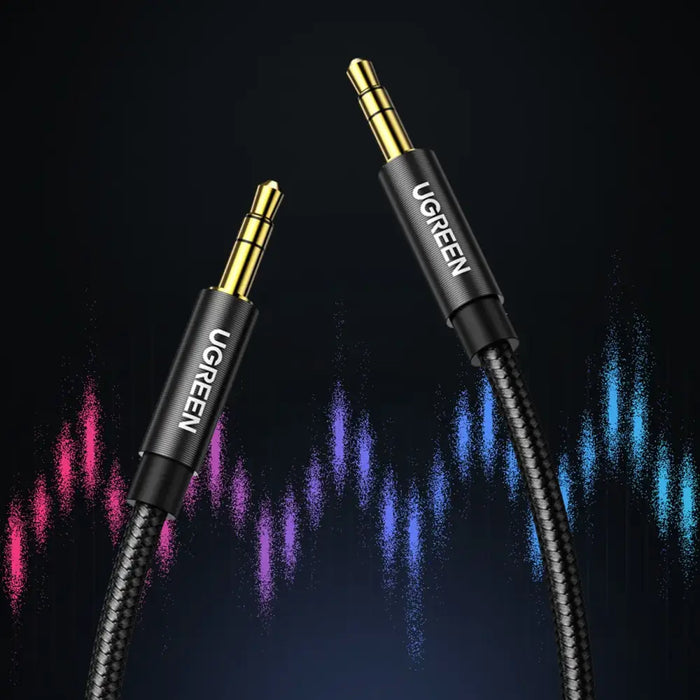 Ugreen AUX audio cable straight minijack 3.5 mm 1.5 m blue (AV112) - Audio cables<<<HurtelXML