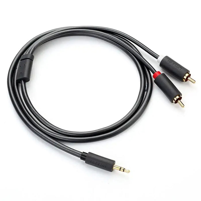 Ugreen AV102 10511 cable 3.5 mm mini jack (male) / 2RCA (male) 1.5m - gray - Audio cables<<<HurtelXML