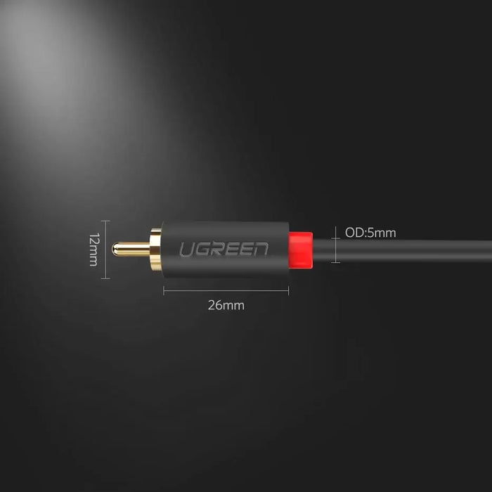 Ugreen AV104 10518 audio cable 2RCA (male) / 2RCA (male) 2m - gray - Audio cables<<<HurtelXML