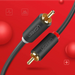 Ugreen AV104 10519 audio cable 2RCA (male) / 2RCA (male) 3m - gray - Audio cables<<<HurtelXML