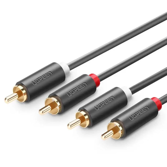 Ugreen AV104 10520 audio cable 2RCA (male) / 2RCA (male) 5m - gray - Audio cables<<<HurtelXML