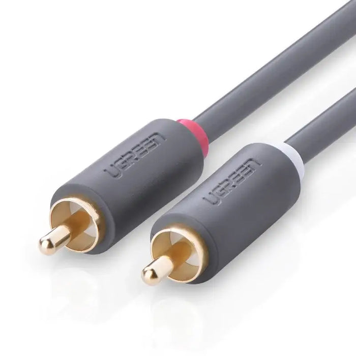 Ugreen AV104 10520 audio cable 2RCA (male) / 2RCA (male) 5m - gray - Audio cables<<<HurtelXML