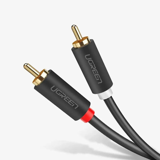 Ugreen AV104 30747 audio cable 2RCA (male) / 2RCA (male) 1m - gray - Audio cables<<<HurtelXML
