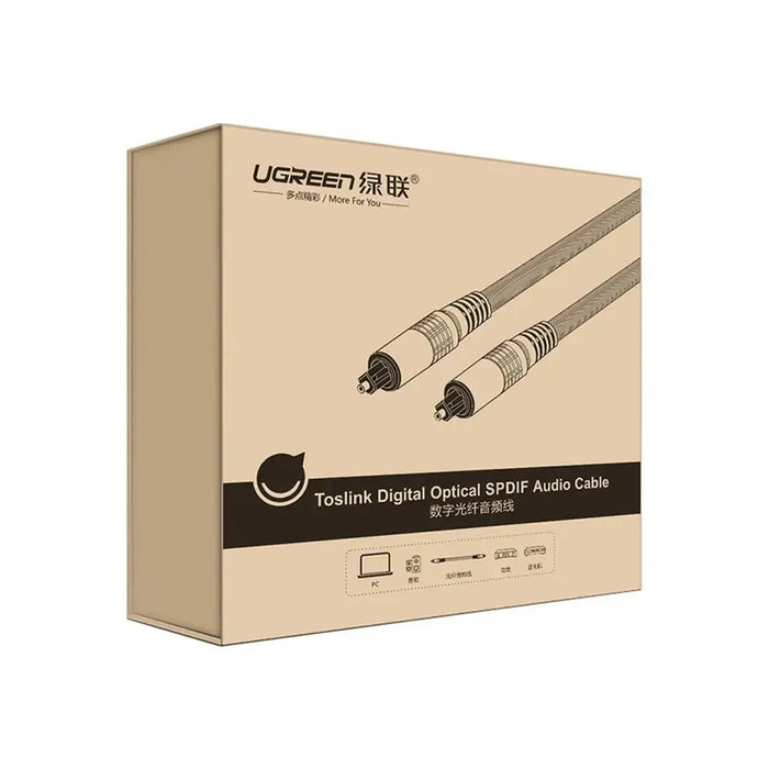 Ugreen AV108 10539 optical Toslink/SPDIF cable 1m - gray - Audio cables<<<HurtelXML