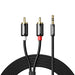 Ugreen AV116 10584 audio mini jack cable 3.5 mm (male) / 2RCA (male) 2m - black - Audio cables<<<HurtelXML