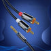 Ugreen AV116 10749 audio mini jack cable 3.5 mm (male) / 2RCA (male) 1m - black - Audio cables<<<HurtelXML