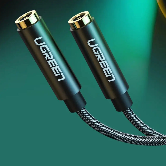 Ugreen AV123 headphone cable 3.5 mm minijack (male) - 2x 3.5 mm minijack (female) - black - Audio cables<<<HurtelXML