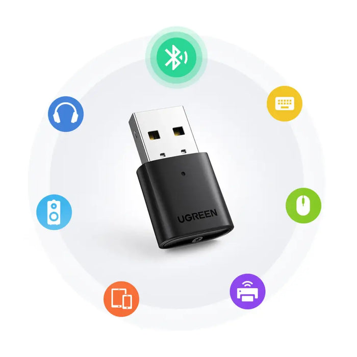 Ugreen Bluetooth 5.0 USB-A Adapter Black (CM390) - Other cell phone equipment<<<HurtelXML&&&USB хъбове и