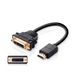 Ugreen cable cable adapter adapter DVI 24 + 5 pin (female) - HDMI (male) 22 cm black (20136) - Video cables<<<HurtelXML