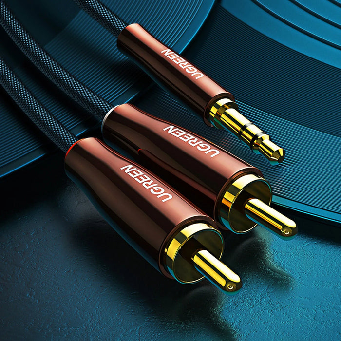 Ugreen cable audio cable 3.5 mm mini jack (male) - 2RCA (male) 2m copper (AV170) - Audio cables<<<HurtelXML