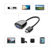Ugreen Cable Cord Adapter Unidirectional HDMI (Male) to VGA (Female) FHD Black (MM105 40253) - Video
