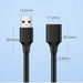 Ugreen cable cord extension adapter USB 3.0 (female) - USB 3.0 (male) 3 m black (US129 30127) - Cell phone