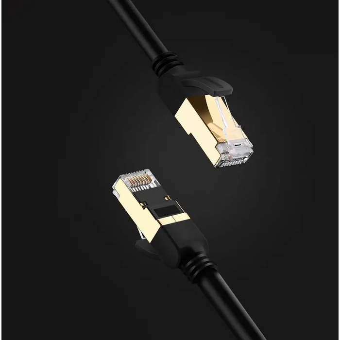 Ugreen Cable Ethernet patch cord RJ45 Cat 7 STP LAN 10Gbps 2m black (11269) - Network cables<<<HurtelXML