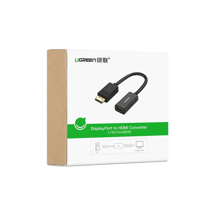 Ugreen Cable Cable from DisplayPort (Male) to HDMI (Female) (Unidirectional) 1080P 60Hz 12bit Black (40362) - Video