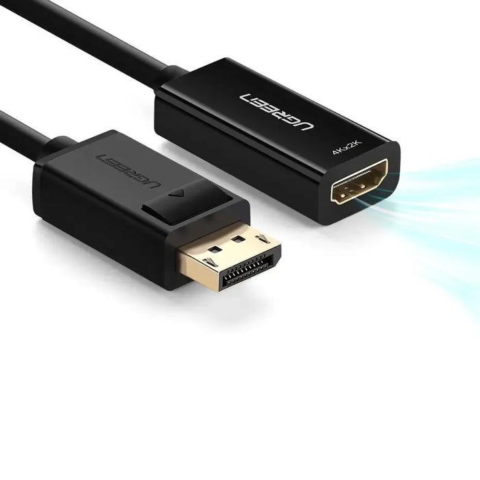 Ugreen Cable Cable from DisplayPort (Male) to HDMI (Female) (Unidirectional) 1080P 60Hz 12bit Black (40362) - Video