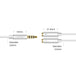 Ugreen cable cable headphone splitter 3.5 mm mini jack AUX microphone 20cm (microphone + stereo output) silver (30619)