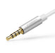 Ugreen cable cable headphone splitter 3.5 mm mini jack AUX microphone 20cm (microphone + stereo output) silver (30619)