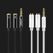Ugreen cable cable headphone splitter mini jack 3.5 mm - 2 x mini jack 3.5 mm (microphone + stereo output) black