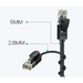 Ugreen cable internet network cable Ethernet patchcord RJ45 Cat 6A UTP 1000Mbps 2m black (70334) - Network