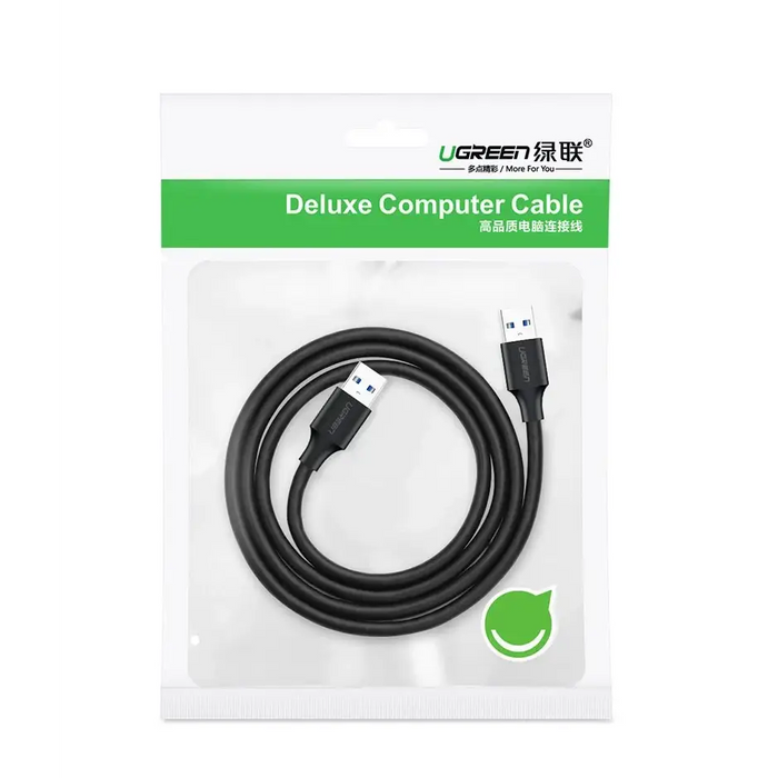 Ugreen cable USB 2.0 cable (male) - USB 2.0 (male) 2 m black (US128 10311) - Cell phone cables<<<HurtelXML&&&USB