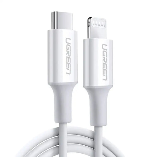 Ugreen cable USB Type C - Lightning 3A cable 0.25 m white (US171) - Cell phone cables<<<HurtelXML