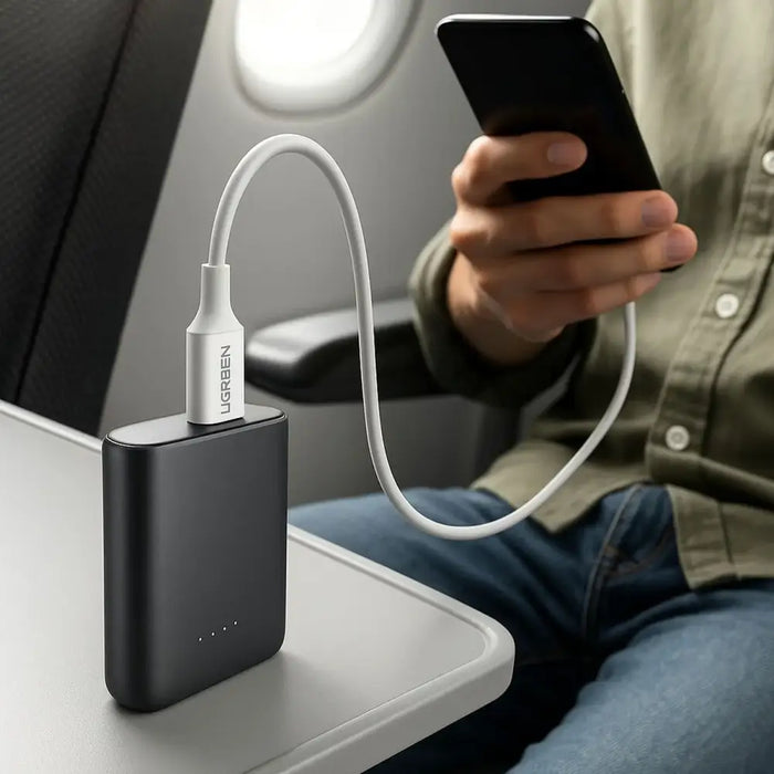 Ugreen cable USB Type C (male) to Type C (male) cable 1m white (US300) - Cell phone cables<<<HurtelXML