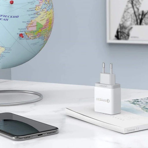 Ugreen CD122 Quick Charge 3.0 18W 3A USB Fast Charger White (10133) - Cell phone USB charger<<<HurtelXML&&&Мрежови