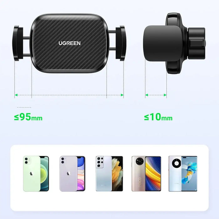 Ugreen Clamp Car Phone Holder for Dashboard Black (LP370) - Cell phone holders<<<HurtelXML