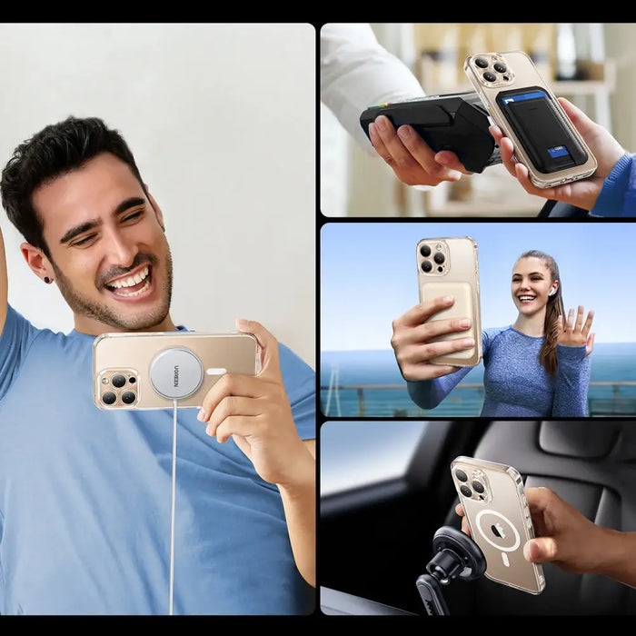 Ugreen Classy Clear Magnetic Case for iPhone 16 Pro Max - Transparent - Cell phone cases and covers<<<HurtelXML