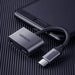 Ugreen CM193 50596 audio adapter two-port USB-C (male) - mini jack 3.5mm / USB-C (female) - gray - USB
