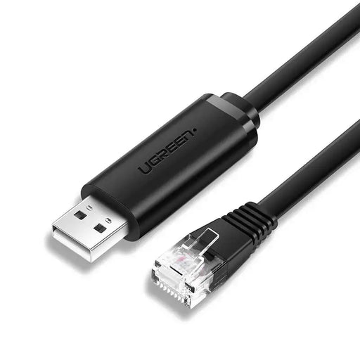 Ugreen console cable USB - Ethernet RJ45 1.5m black (CM204) - Network cables<<<HurtelXML
