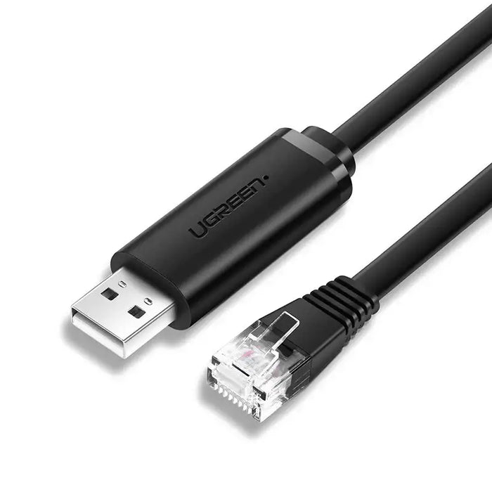 Ugreen console cable USB - Ethernet RJ45 1.5m black (CM204) - Network cables<<<HurtelXML