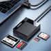 Ugreen CR125 30231 SD / micro SD / CF / MS memory card reader with 1m USB 3.0 cable - black - Flash card