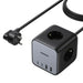 Ugreen cube power strip 65W USB / USB C + 3x AC socket black (CD268) - Cell phone USB charger<<<HurtelXML