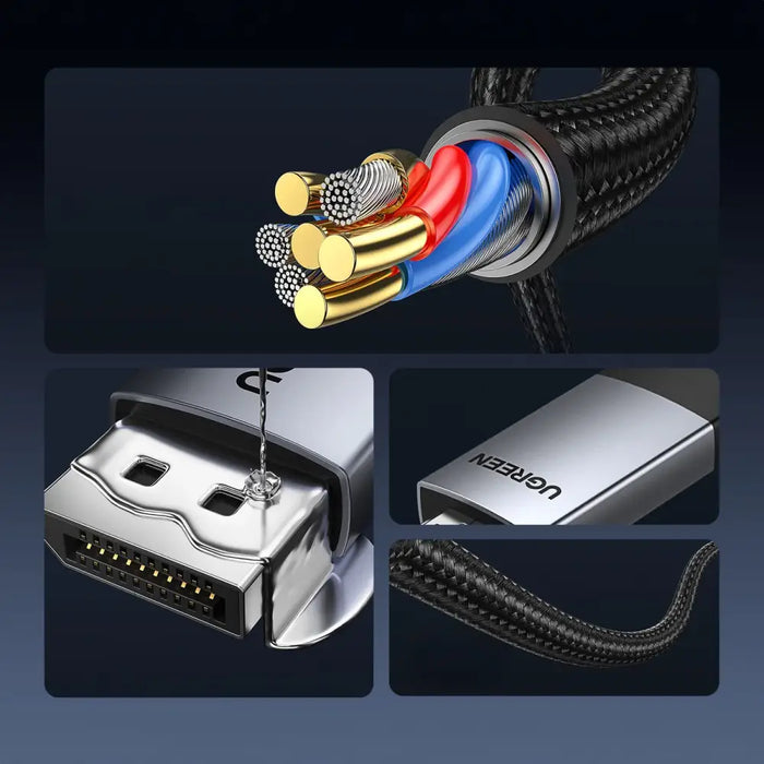 Ugreen DP119 15773 DisplayPort / HDMI 4K 60Hz cable 1m - gray - Video cables<<<HurtelXML