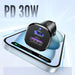 Ugreen EC305 25845 car charger USB-C USB-A 30W - black - Cell phone USB charger<<<HurtelXML