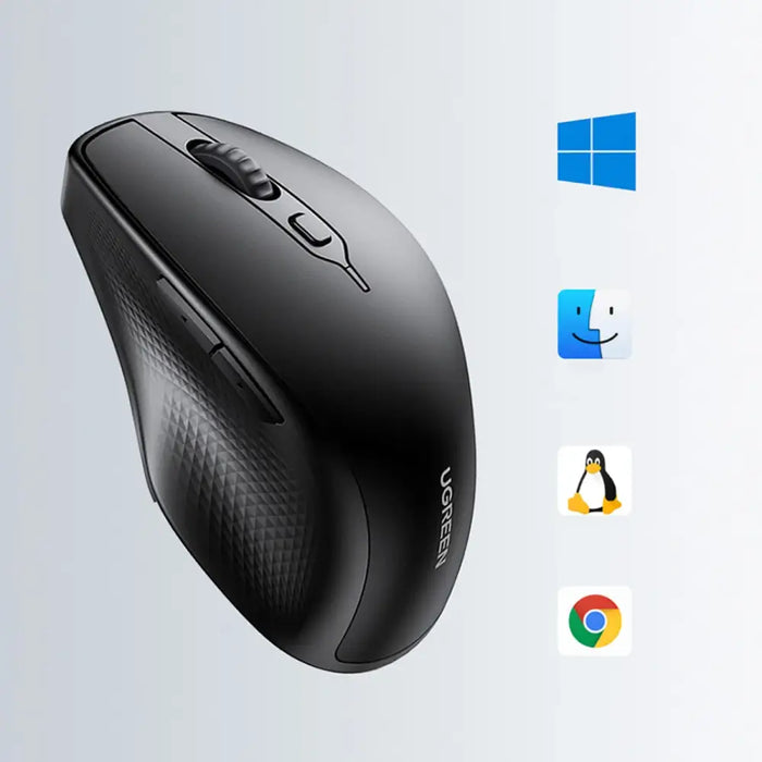 Ugreen ergonomic wireless computer mouse black (MU101) - Other office accessories<<<HurtelXML