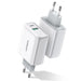 Ugreen Fast USB Type C / USB Wall Charger 36 W Quick Charge 4.0 Power Delivery white (60468 CD170) - Cell phone USB