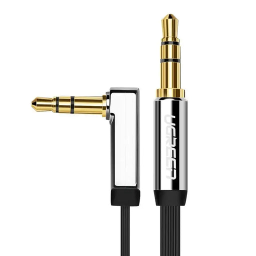 Ugreen flat cable AUX audio cable 3.5 mm mini jack 5m silver (10729) - Audio cables<<<HurtelXML