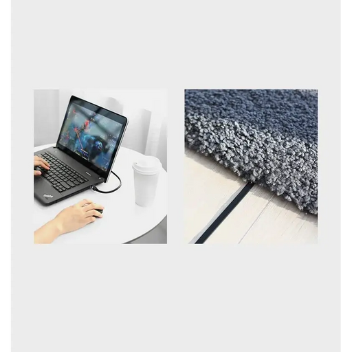 Ugreen Flat Cable Internet Cable Ethernet Patchcord RJ45 Cat 6 UTP 1000Mbps 0.5m Black (50183) - Network